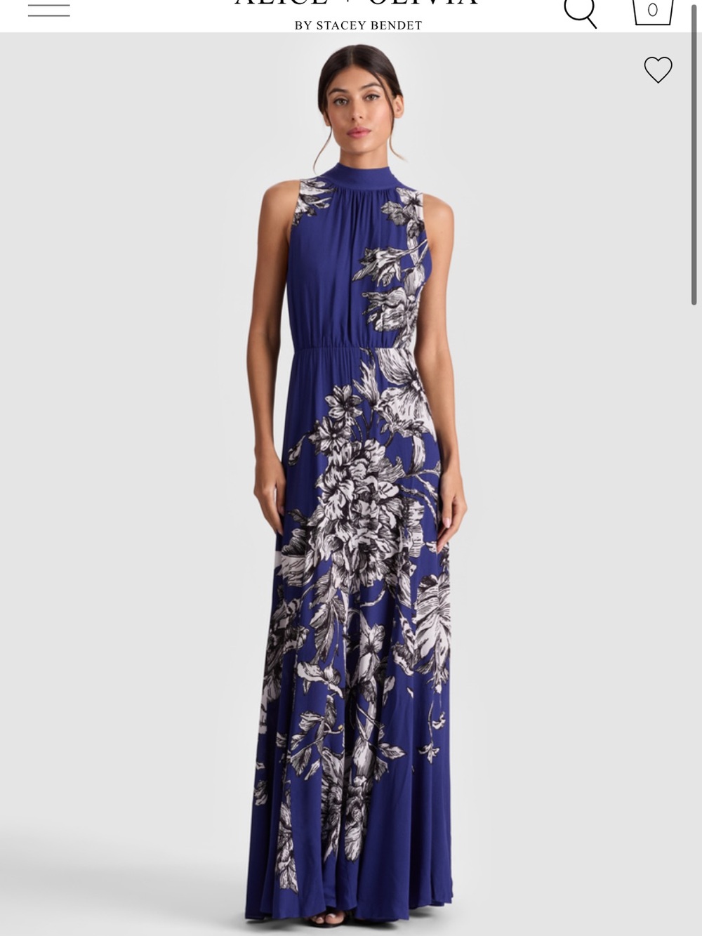 Alice + Olivia DITA MAXI DRESS NEW WITH TAGS SZ 4